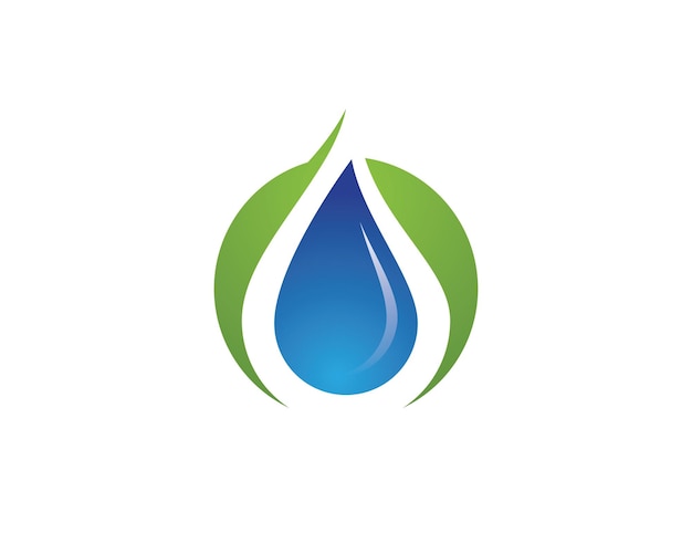 Waterdruppel Logo sjabloon vector