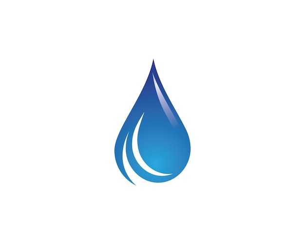 Waterdruppel Logo sjabloon vector