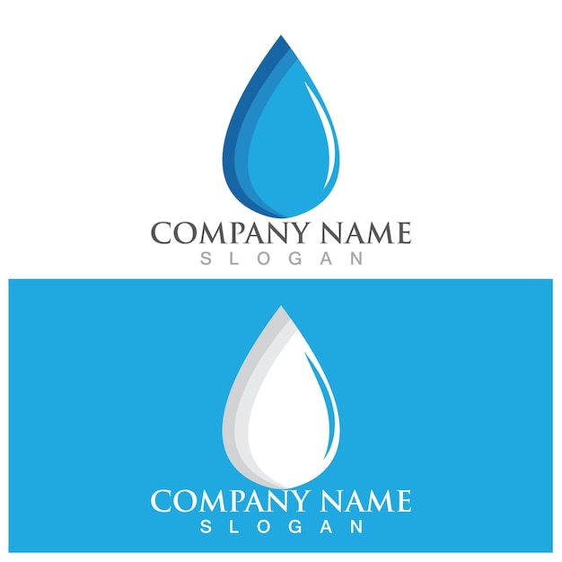 Waterdruppel Logo sjabloon vector