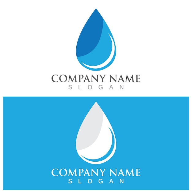 Waterdruppel Logo sjabloon vector