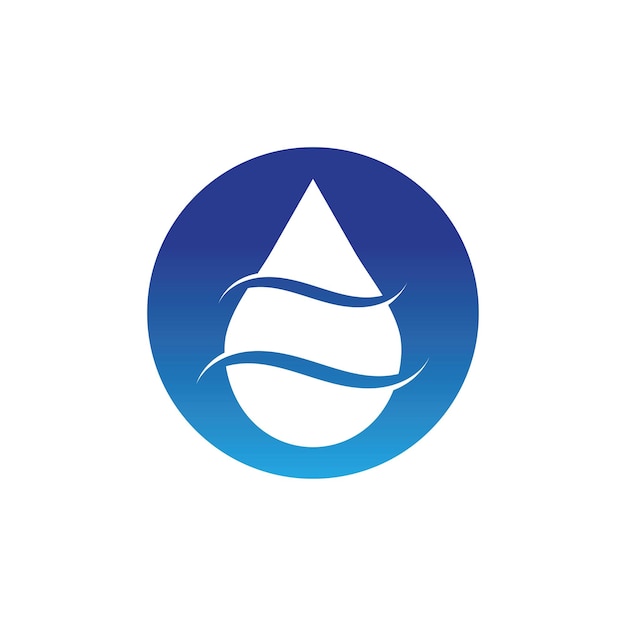 Waterdruppel Logo sjabloon vector