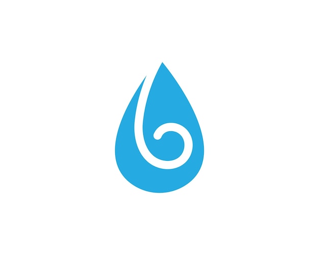 Waterdruppel Logo sjabloon vectorillustratie
