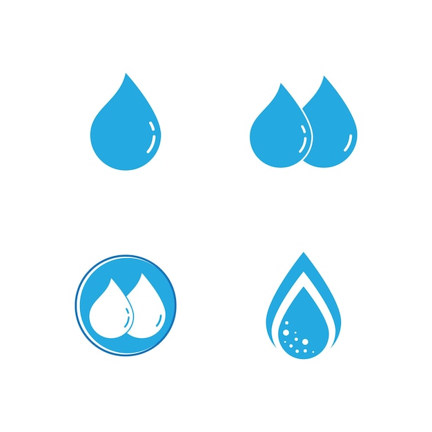 waterdruppel Logo Template vector illustratie ontwerp