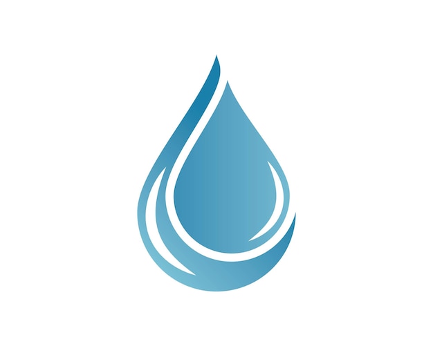 Waterdruppel logo template vector illustratie ontwerp