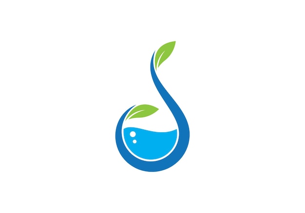 Waterdruppel logo template