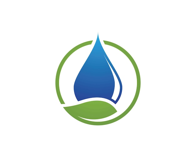 Waterdruppel logo template