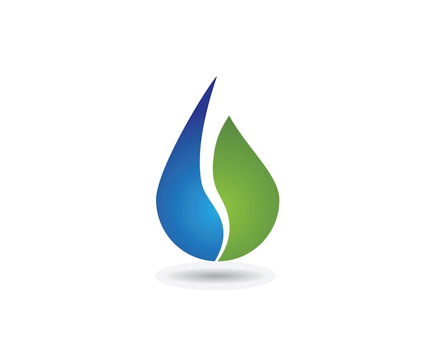 Waterdruppel logo template