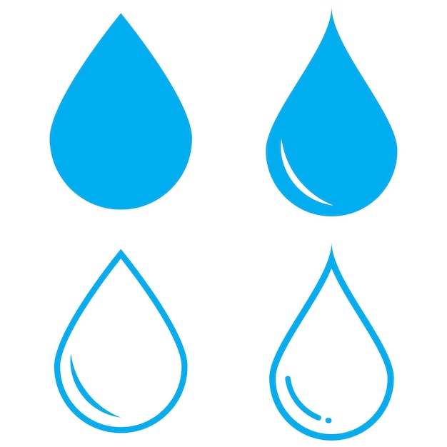 waterdruppel logo vector illustratie symbool ontwerp