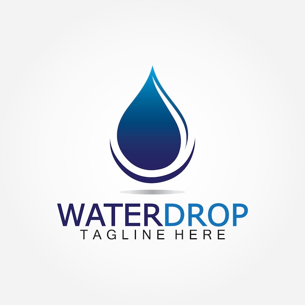 Waterdruppel logo vector ontwerpsjabloon