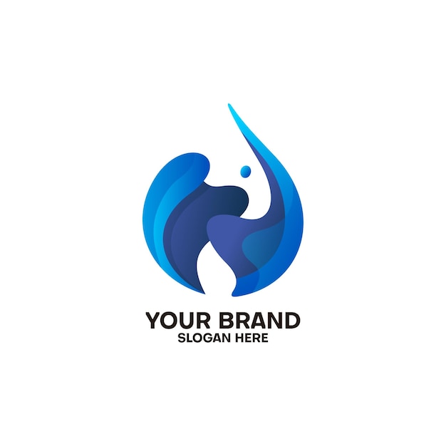 Waterdruppel logo vector