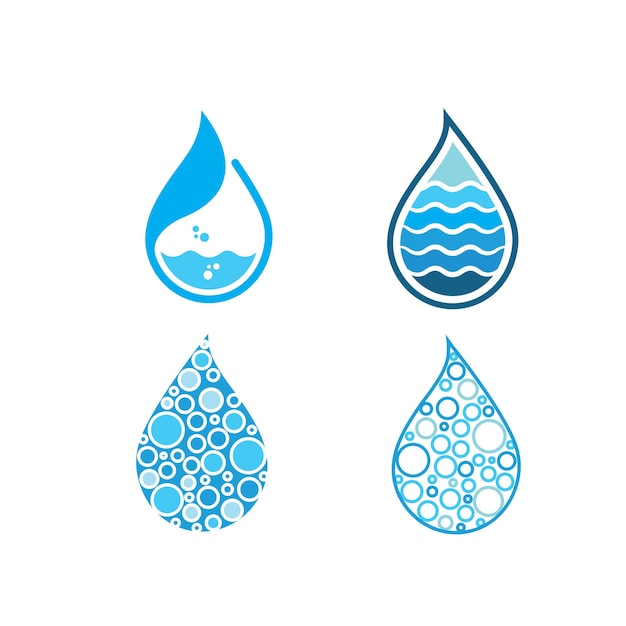Waterdruppel pictogram vector illustratie ontwerp