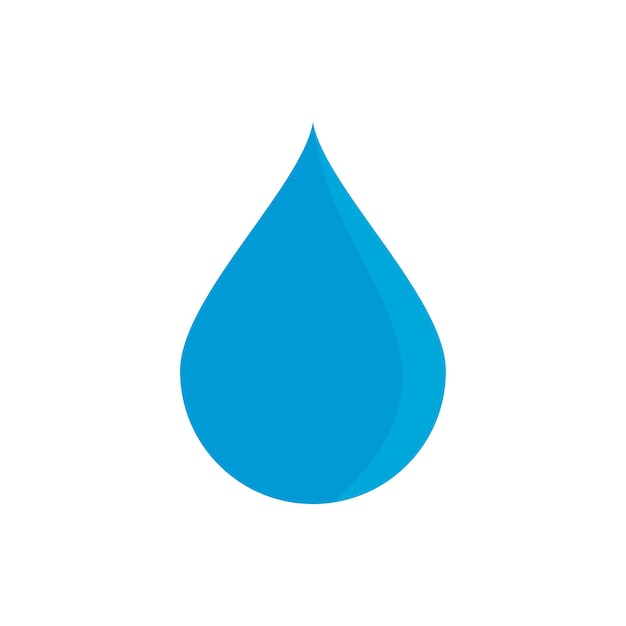 Waterdruppel Pictogram Vector Ontwerpsjabloon