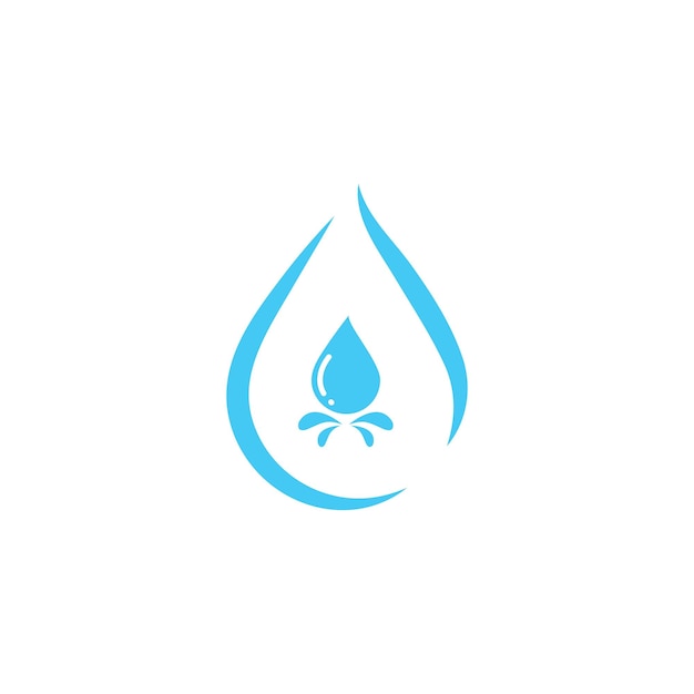 Waterdruppel pictogram vectorillustratie