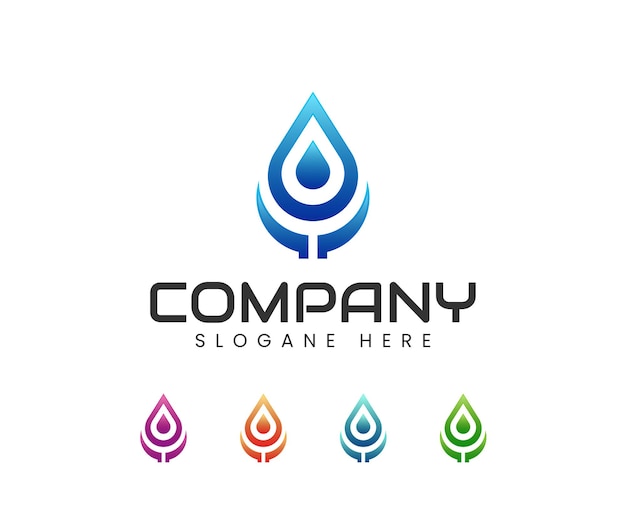 waterdruppel sanitair logo ontwerp
