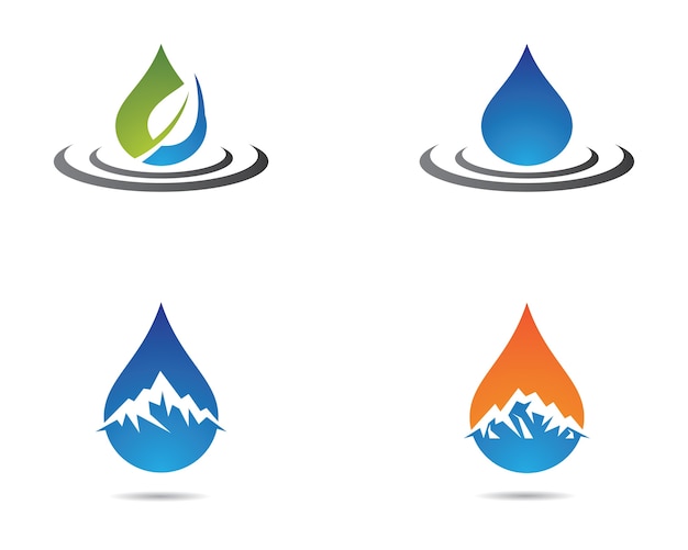 Waterdruppel symbool illustratie