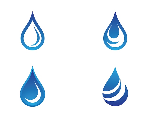 Waterdruppel symbool illustratie