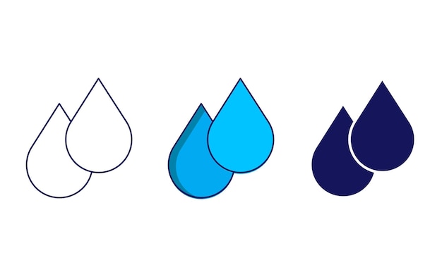 Waterdruppel vector pictogram