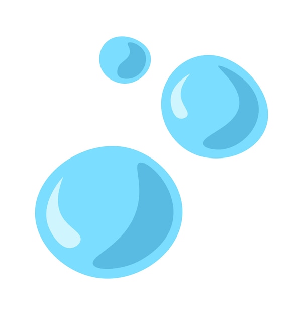 Waterdruppels pictogram vectorillustratie