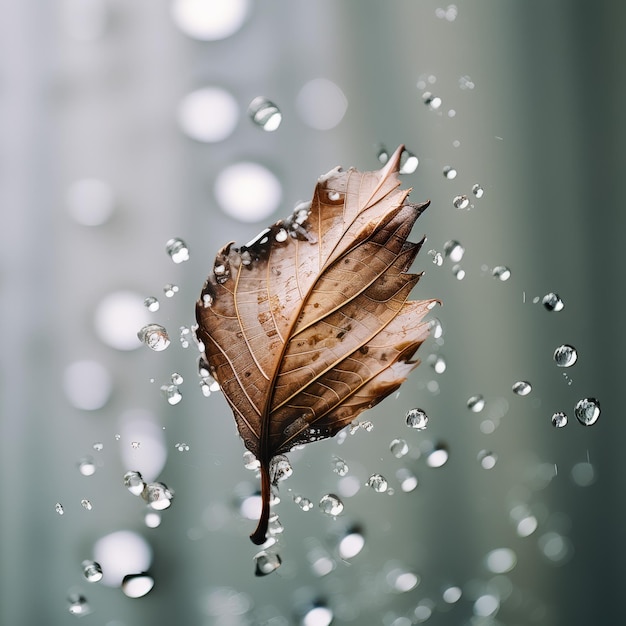 waterdruppeltje van een blad waterdrupptje van een blaadje