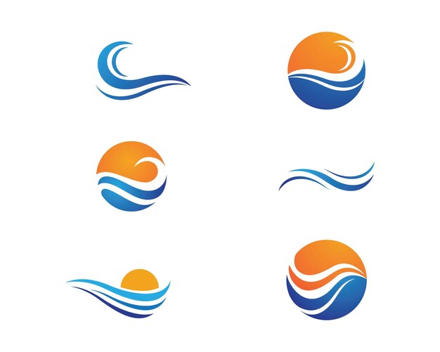 Watergolf Logo Template-vector