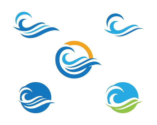 Watergolf Logo Template-vector