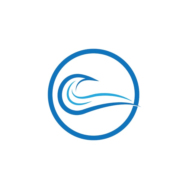 Watergolf pictogram Logo sjabloon