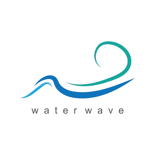 Watergolf pictogram Logo sjabloon