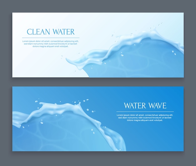 Watergolfbanner set