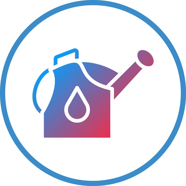Vector watering can icon style