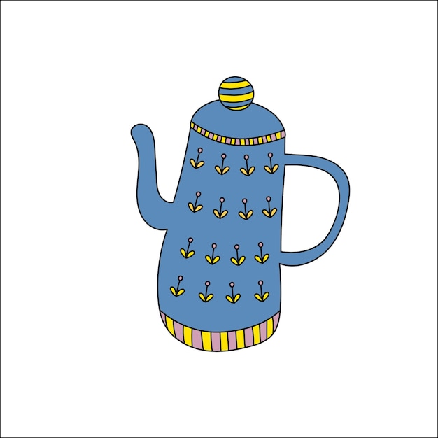 waterkoker kruik vectorillustratie