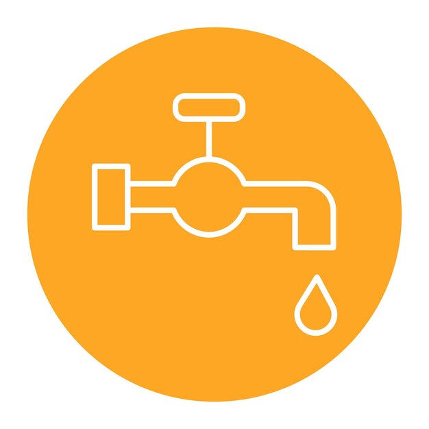 Waterkraan Vector Illustratie