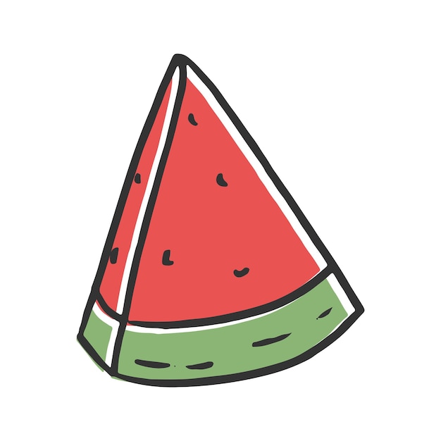 Watermeloen illustratie wereld voedsel dag gezond voedsel watermeloen fruit