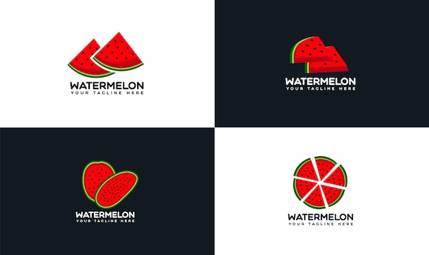 Watermeloen logo ontwerp