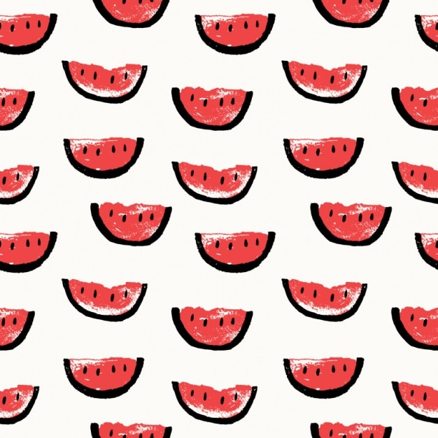 Vector watermeloen patroon ontwerp