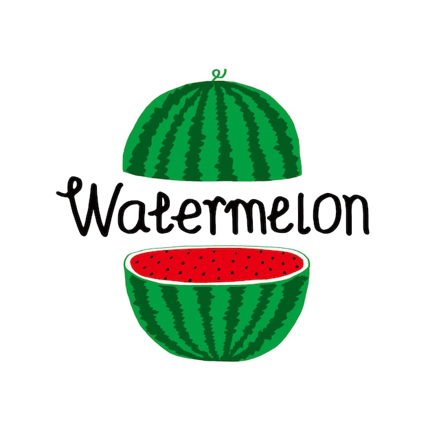 Vector watermeloen pictogram