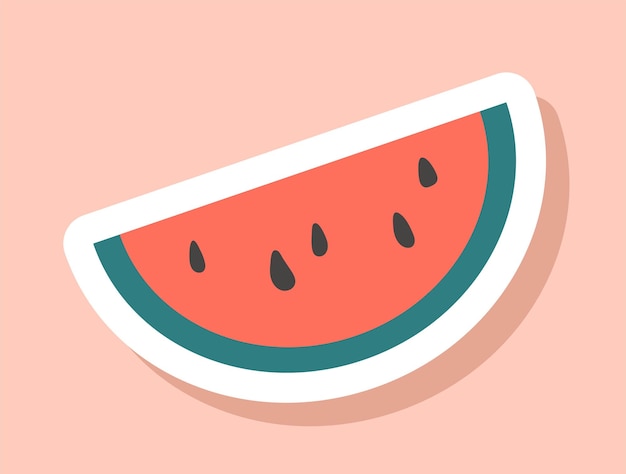 Watermeloen segment icoon