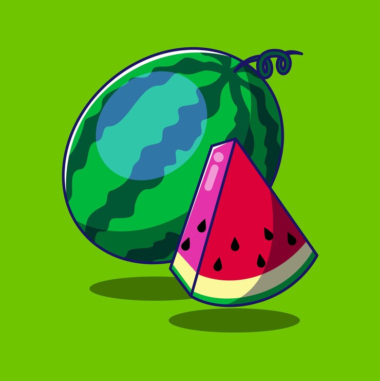 Watermeloenfruit als zomersnack en dessert