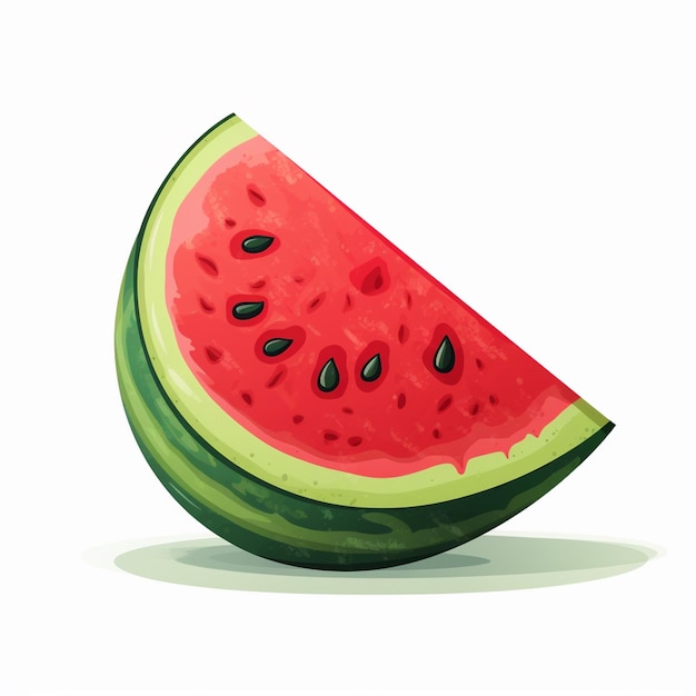 watermelon fresh summer sweet fruit green vector organic tasty slice melon red healthy