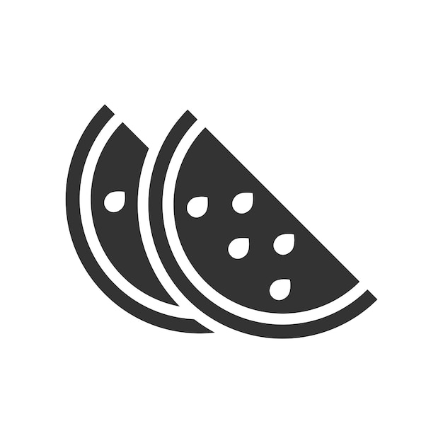 ベクトル watermelon fruit icon