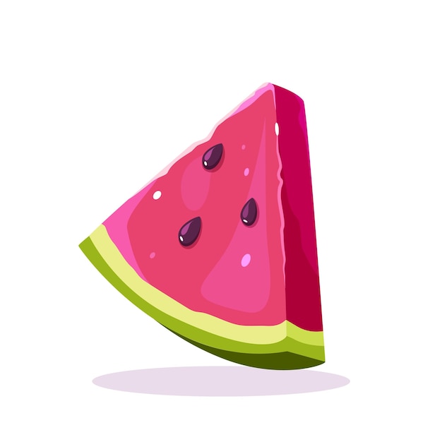 Watermelon fruit illustration