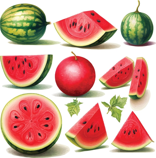 Watermelon fruit pattern