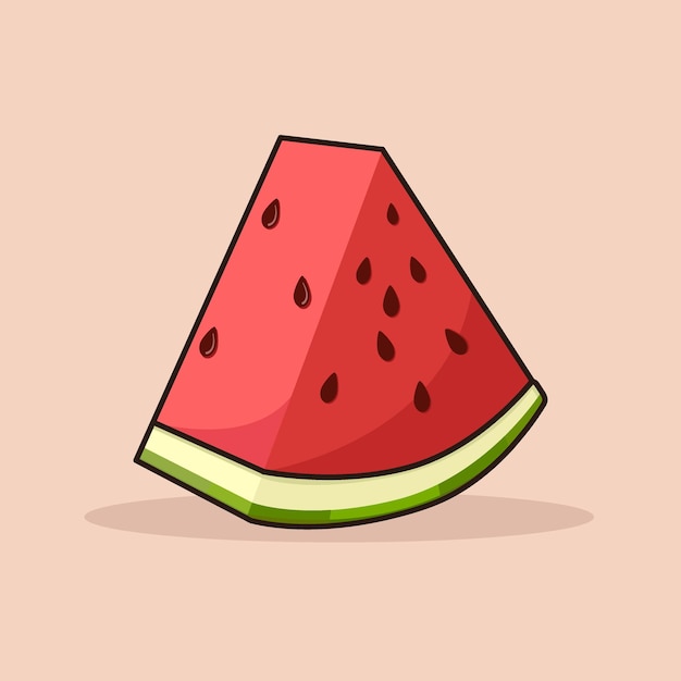 Vector watermelon fruit vector illustration