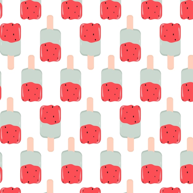 Watermelon ice cream pattern