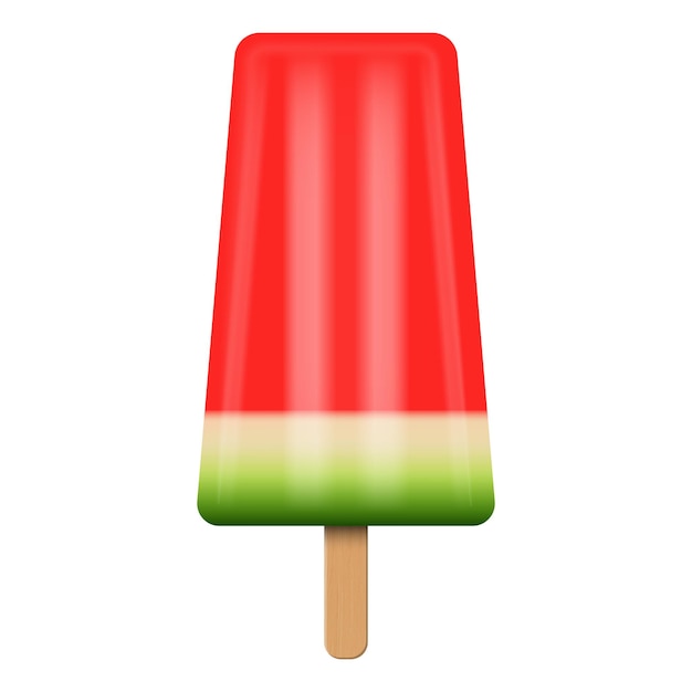 Vector watermelon ice cream vector illustration