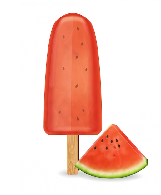 Watermelon ice cream