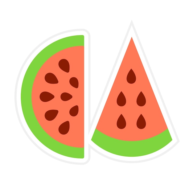 Watermelon Line Illustration