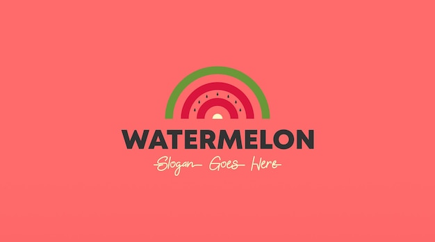 Watermelon Logo Design Concept Vector. Fresh Watermelon Fruit Logo Design Template for Business in Fruit Trading and Fruit Drink Shop