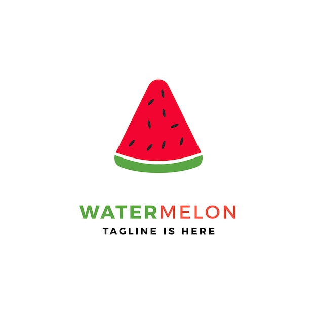 Watermelon logo vector icon illustration