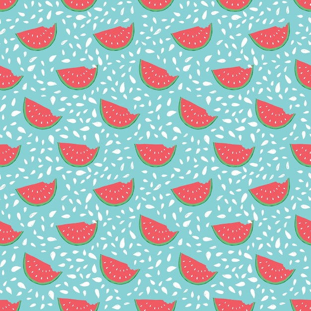 Watermelon naadloos patroon vector illustratie