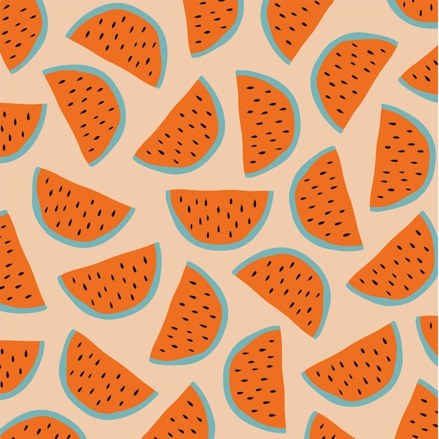 Fondo del modello dell'anguria social media post fruits vector illustration